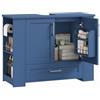 FOREHILL Mobile Sottolavabo per Bagno con 2 Ante 80x30x63,5cm Blu