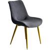 Mswborml Scandinava Fodere per Sedia da Pranzo con Schienale Curvo Set di 2, Moderno Fodera Sedia Pranzo Poltroncina Sala Fodera Soggiorno Copertura Sedia da Scrivania Poltrona Lavabili,Dark Gray