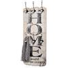 Melko 100 x 40 Shabby guardaroba Paneel Home 6 attaccapanni legno
