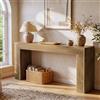 Tribesigns Tavolo Console, 160 cm Consolle Ingresso con Gambe a Colonna Romana, Tavolo d'Ingresso in Stile Country Dietro il Divano per Corridoio, Ingresso, Soggiorno, Marrone