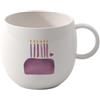 Villeroy & Boch - With Love Tazza con manico Happy Birthday, porcellana Premium, regalo, tazza da caffè, mug, tazza per caffè e tè, lavabile in lavastoviglie e utilizzabile nel microonde