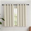 NICETOWN Tende Oscuranti per Interni Termiche Isolanti con Anelli per Camera da Letto Moderna Tenda Cucina Finestra Decorazione per la Casa 2 Pannelli 140x145 CM Beige Chiaro