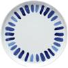 Tognana Az Panarea, piatto edge 21 cm, porcellana, bianco-blu, Made in Italy