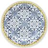 Tognana Az Selinute, piatto cous cous 26 cm, porcellana, blu, Made in Italy