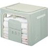 KASANOVA Scatola armadio 50x40x40 cm doppia cerniera e scritta verde