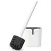 VINATO Scopino Bagno WC con Supporto, Spazzolone WC Silicone, Scopino WC Bianco, Spazzolino Water Bagno