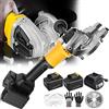 YXFAZPP Comoda taglierina per Tondo per Cemento Armato ad Alta Pressione con Doppia Batteria, Motore brushless da 2000 W, Ingranaggi temprati, 2100 Giri/min, Diametro di Taglio 3/5 cm (Cut3cm)