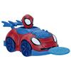 Marvel Toy Partner - (SNF0007) Spidey, Assortimento di 7 veicoli lancia dischi, 1 pezzo