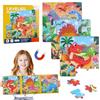 Seasboes Puzzle magnetico per bambino 3-42 anni, puzzle 3 in 1 con dinosauro