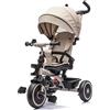 Mondial Toys MonTrike Triciclo Explorer Gioco Evolutivo da 12 mesi a 5 anni Reclinabile 4 in 1 fino a 25 kg Sedile Girevole con Accessori e Ruote in Gomma Eva (Cappuccino)