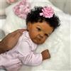 RXDOLL Bambole rinate afroamericane da 45,7 cm in silicone per tutto il corpo in vinile nero bambola realistica neonata anatomicamente corretta bambole che sembrano veri bambini biracial