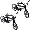 HDouii 2Pcs Nero 1/18 Diecast Bike Action Figure Giocattolo, Mini Finger Mountain Bike Bicicletta Arte Artigianato Desktop Decor Finger Bike