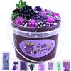 LAWOHO Slime Clear, Cubetti di gelatina d'uva 300ml, Melma Croccante Scintillante, Bomboniera slime per Bambini, Compleanno, Pasqua, Natale, Regalo di Capodanno per Ragazze e Ragazzi dai 6 7 8 9 10+