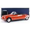 Norev NV181599 1:18 Citroën DS 19 Cabriolet 1961-Corail Rosso Citroen Modello Collezionabile, Multi