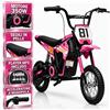 TOYSCAR Moto Elettrica per Bambini 24V 10Ah NITRO GT Motore 350W, Minimoto Elettrica Moto Cross Elettrica, Pit Bike Elettrica, Ruote Gonfiabili 12 Freno a Disco, Sedile in Pelle, 5-10 Anni