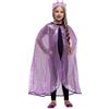 Rubie's Rubies Set accessori principessa lilla brillante per ragazze e bambini, mantello e corona, accessorio per carnevale, feste e compleanni