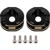INJORA Contrappesi dell'Asse Posteriore Ottone 14g per cingolato TRX4M Upgrade 1/18 RC, Nero