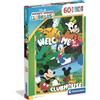 Clementoni - Puzzle per Bambini 60 Pezzi Supercolor Maxi, per Bambini 4+ Anni, Illustrazione Mickey Mouse, Idea Regalo, Made in Italy, 42x62 cm, 26316