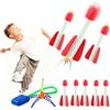 TENGWA Spara Razzi Bambini Età 3-12 Lancia Razzi 8 Pezzi Missile Giocattolo Lancio Volare 100+ Piedi Giochi da Giardino Educazione Aria Aperta Regali per Bambini e Bambine
