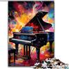 WGLINGX Puzzle da 1000 pezzi per adulti, puzzle a forma di pianoforte per adulti, rompicapo impegnativo da 1000 pezzi, serata di giochi in famiglia (dimensioni 26x38cm)