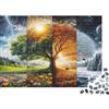 qDkPwMnRfVbHj Albero Quattro Stagioni Puzzle 1000 Pezzi Carta Puzzle per Adulti Paesaggio Naturale Gioco di Puzzle 1000 Pezzi Relax Decorazione Casa Regalo 38x26cm/1000pcs