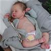 ROSHUAN Bambole Reborn in silicone a corpo intero da 50,8 cm, anatomicamente corretto, bambola neonato in morbido silicone, realistica, con capelli radici, per bambini dai 3 anni in su