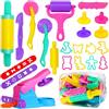 Jiosdo Strumenti per pasta da gioco, 22 pezzi strumenti per pasta da gioco e taglierine, set di pasta per bambini piccoli, stampi a rulli con custodia, set regalo giocattolo educativo per creazione