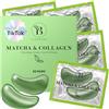 BLOOMORA Patch Occhi Matcha & Collagene (30 paia) - Maschera Contorno Occhi al Collagene - Patch Occhiaie e Borse