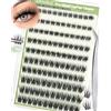 Obeyalash Ciglia Finte Autoadesive Ciglissime Press e Go C Curl Ciglia Finte Ciuffetti Senza Colla Kit DIY con Pinzette per 8-14mm (G-D02)
