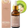 HG AESTHETICS Siero al retinolo con vitamina E, siero viso antietà, siero viso antirughe, cura del viso, contro punti neri e macchie pigmentate, trattamento dell'acne (30 ml)