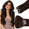 Hetto Extension Microring Capelli Veri Styling Versatile 50ciocche 55cm 50g | Applicazione a freddo, Vacanze e soggiorni fuori città, Castano cioccolato, Praticità quotidiana, Raccordo con il taglio