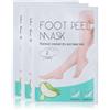 OIXEYA 3 Paia Maschera Piedi Esfoliante all'Aloe Vera, Calzini Esfolianti per Piedi per Rimuovere Pelle Morta e Calli, Maschera Peeling Piedi Idratante per Talloni Screpolati, per Uomo e Donna