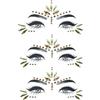 YJSDDNTY Set di 3 tatuaggi per viso dorato, pietre glitterate, pietre per il viso, carnevale, Halloween, matrimoni, feste in piscina e molto altro ancora. Sono il regalo perfetto per bambini e adulti.