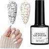 Générique Smalto per unghie in gel craquelé - 7 ml, smalto per unghie, lunga durata | Design amichevole, gel, Nails Art Kit per estensioni delle unghie, donne, regalo, salone di nozze di viaggio
