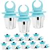 Gogogmee Set 12 Tubi Lucidalabbra ad Anello Blu in Plastica per Donna | Formato Compatto, Shape ad Anello, Uso Storage e Portatile, Stile Creativo per Ragazze