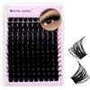 WENDY LASHES Ciuffetti Ciglia Finte D-Curl 10-18mm Mixed 100D | Extension Ciglia Individuali Naturali Soft Cluster lashes Riusabile DIY Lash Extension a Casa