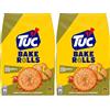 Tuc Bake Rolls, Gusto Pomodoro e Olive, Chips di Pane Cotte al Forno, Sottili e Croccanti, 150g (Confezione da 2)