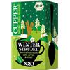 CUPPER Infuso Biologico Winter Strudel, Tisana Mela e Cannella, Tisane Natalizie, Filtri 100% Biodegradabili, Confezione da 20 Bustine