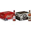 Bud, Birra Bottiglia - Pacco da 24x33cl & Franziskaner Hell, Birra Bottiglia - Pacco da 20x50cl