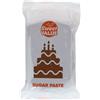 Sweet Value Sugar Paste Brown 200 g: Pasta di Zucchero Nera, Fondente Liscio ed Elastico, per Copertura, Modellazione e Decorazione Torte e Dolci