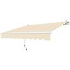 Linea Garden Friend T1372011/F, Tenda Barra Quadra profondità 200 cm, Lunghezza 250 cm, Beige