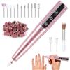 Vicloon Fresa per Unghie Professionale, 26000 RPM Fresa per Unghie Ricaricabile, 12 in 1 con 3 Velocità Regolabili, Kit Manicure Pedicure per Unghie in Gel e Unghie Acriliche