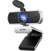 UGREEN Webcam 2K 30FPS Full HD Webcam USB per computer Messa a fuoco fissa Plug and Play per Windows MacOS Linux Streaming Youtube Skype Call Video Zoom Video Conferenze(Grigio Argento)