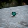 Magnificent Verde Tormalina Gemma 925 Argento Sterling Mano Anello Tutti Misura