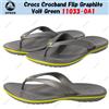 Crocs Crocband Flip Graphite Volt Green 11033-0A1 taglia unisex