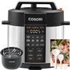 COSORI Pentola a Pressione Elettrica 5,7L, 9 in 1 Multi Cuocitore, Cuociriso, Cottura Lenta, Padella Sauté, Sottovuoto, Pentola per Brodo, Scaldavivande, Rivestimento Antiaderente in Ceramica