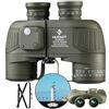HUTACT 10X50 Binocolo Professionale, con Bussola e Telemetro, Alta Potenza, Alta Defini