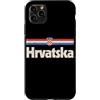 Retro Croatia Vintage Hrvatska Custodia per iPhone 11 Pro Max Retro Hrvatska Bandiera Croazia Croato