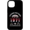 Classe Storica Varsity Anni Settanta Ori Custodia per iPhone 13 Legends Are Born In The Year 1971 Vintage Anno Retrò 71