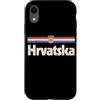 Retro Croatia Vintage Hrvatska Custodia per iPhone XR Retro Hrvatska Bandiera Croazia Croato